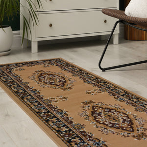 Beige Traditional Berber Living Room Rug - Islay