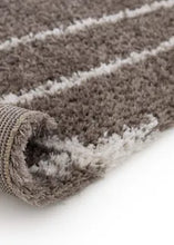 Load image into Gallery viewer, Taupe Soft Squiggle Shaggy Rug - Arteen