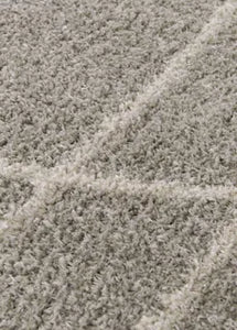 Light Beige Soft Squiggle Shaggy Rug - Arteen