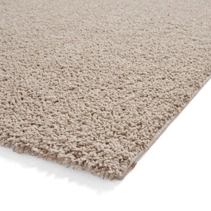 Luxurious Beige Polyester Washable Shaggy Rug -  Bali