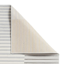 Load image into Gallery viewer, Grey and Gold Metallic Linear Area Rug - Lunar