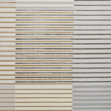 Load image into Gallery viewer, Grey and Gold Metallic Linear Area Rug - Lunar