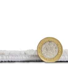 Load image into Gallery viewer, Grey and Gold Metallic Linear Area Rug - Lunar