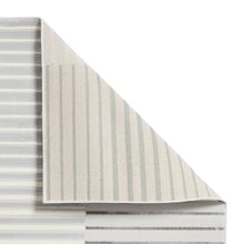 Load image into Gallery viewer, Grey and Green Metallic Linear Area Rug - Lunar