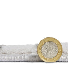 Load image into Gallery viewer, Grey and Green Metallic Linear Area Rug - Lunar