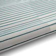 Load image into Gallery viewer, Grey and Green Metallic Linear Area Rug - Lunar