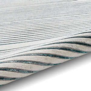 Green and Grey Metallic Swirl Area Rug - Lunar