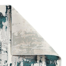 Load image into Gallery viewer, Green Abstract Metallic Area Rug - Lunar