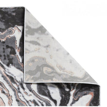 Load image into Gallery viewer, Rose Modern Metallic Marble Rug - Lunar