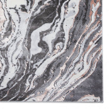 Load image into Gallery viewer, Rose Modern Metallic Marble Rug - Lunar