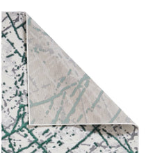 Load image into Gallery viewer, Modern Green Metallic Abstract Rug - Howth