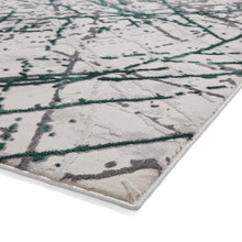 Load image into Gallery viewer, Modern Green Metallic Abstract Rug - Howth