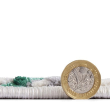 Load image into Gallery viewer, Modern Green Metallic Abstract Rug - Howth