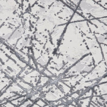 Load image into Gallery viewer, Contemporary Silver Metallic Abstract Rug - Howth