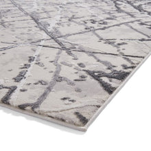 Load image into Gallery viewer, Contemporary Silver Metallic Abstract Rug - Howth