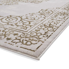 Load image into Gallery viewer, Gold Timeless Metallic Traditional Rug - Howth