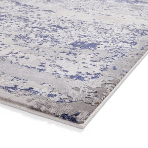 Blue Metallic Marble Rug - Howth