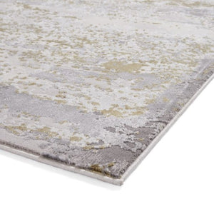 Gold Metallic Marble Rug - Howth