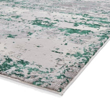 Load image into Gallery viewer, Sage Green Metallic Marble Rug - Howth