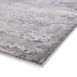 Grey Metallic Marble Rug - Howth