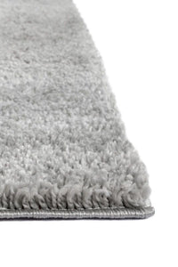 Grey 3cm Deep Microfibre Shaggy Rug - Brae