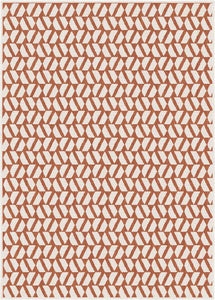 Orange Washable Colourfast Indoor Outdoor Rug - Capri