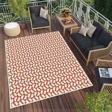 Load image into Gallery viewer, Orange Washable Colourfast Indoor Outdoor Rug - Capri