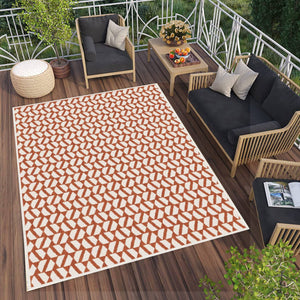 Orange Washable Colourfast Indoor Outdoor Rug - Capri