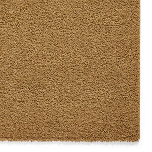 Gold Polyester Washable Shaggy Rug -  Bali