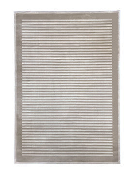 Natural Bordered Striped Living Room Rug - Belgrade