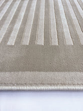 Load image into Gallery viewer, Natural Bordered Striped Living Room Rug - Belgrade