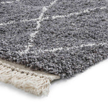 Load image into Gallery viewer, Luxurious Grey Designer Tribal Shaggy Rug -  Boho