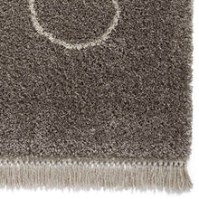 Load image into Gallery viewer, Grey Art Deco Designer Shaggy Rug -  Boho