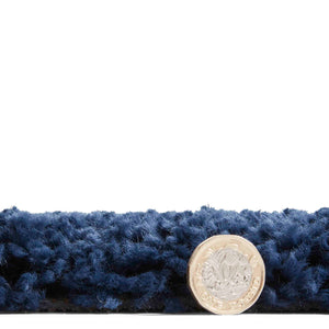 Navy Blue Super Soft Speckled Shaggy Rug -  Boho