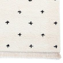 Load image into Gallery viewer, White Speckled Shaggy Bedroom Rug -  Boho