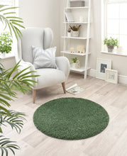 Load image into Gallery viewer, Forest Green Washable &amp; Non Slip Shaggy Rug - My Rug