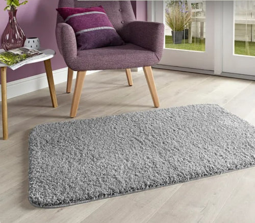 Ghost Grey Washable & Non Slip Shaggy Rug - My Rug
