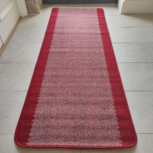 Red Non Slip And Washable Kitchen and Hall Mats - Barrier