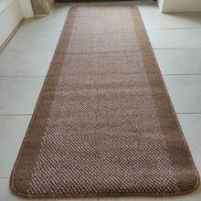 Load image into Gallery viewer, Brown Bordered Non Slip And Washable Kitchen Mats - Barrier