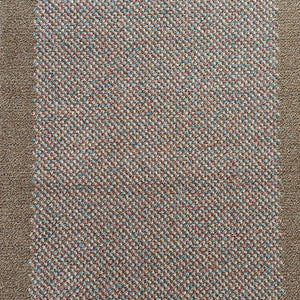 Brown Bordered Non Slip And Washable Kitchen Mats - Barrier