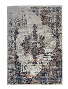 Multicoloured Distressed Mandala Area Rug - Cairo