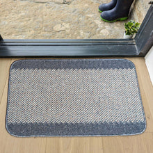 Load image into Gallery viewer, Blue Bordered Non Slip And Washable Kitchen Mats - Barrier