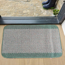 Load image into Gallery viewer, Emerald Green Bordered Non Slip And Washable Kitchen Mats - Barrier