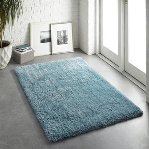 Duck Egg Blue 45mm Shaggy Rug - Chicago