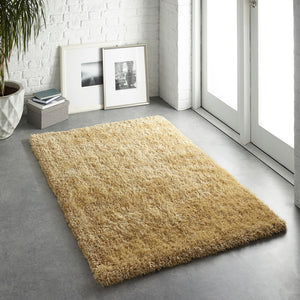 Ochre Yellow 45mm Shaggy Rug - Chicago