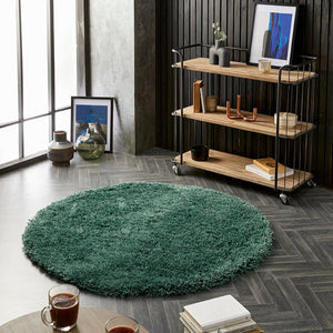 Forest Green 45mm Shaggy Rug - Chicago