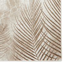Load image into Gallery viewer, Beige and Bronze Ribbed Art Deco Area Rug - Creation