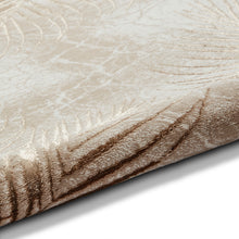Load image into Gallery viewer, Beige and Bronze Ribbed Art Deco Area Rug - Creation
