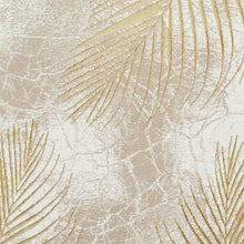 Load image into Gallery viewer, Beige and Gold Ribbed Leaf Area Rug - Creation