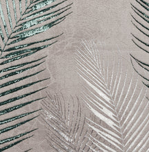 Load image into Gallery viewer, Grey and Green Ribbed Leaf Area Rug - Creation